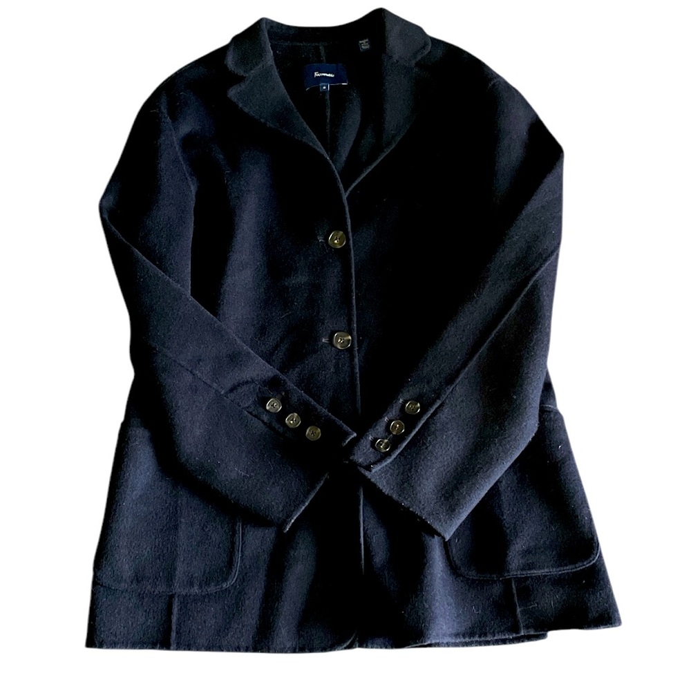 Faconnable women’s navy blue wool blazer